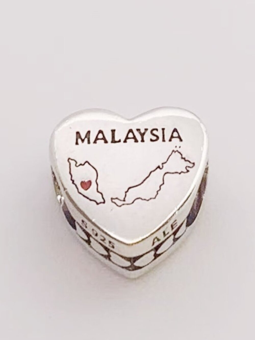 Pandora Malaysia Map I Love Malaysia Heart Charm
